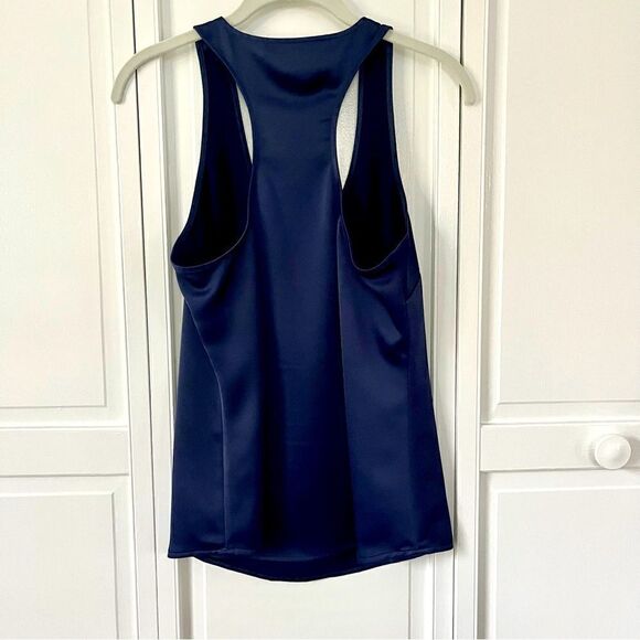 Banana Republic SL Carter Scoop Neck Racerback Tank Preppy Navy Size XS - Picture 3 of 7
